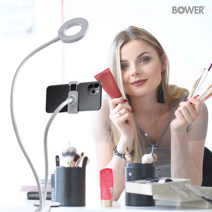 24-Inch Flexible LED Ring Light Desk Clip