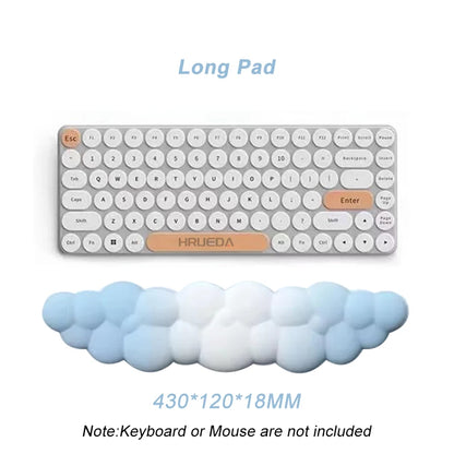 Cloud Wrist Rest Ergonomic Mousepad Keyboard Mouse Pad with Wrist Rest Non-Slip Pad for Home Office Accessories
