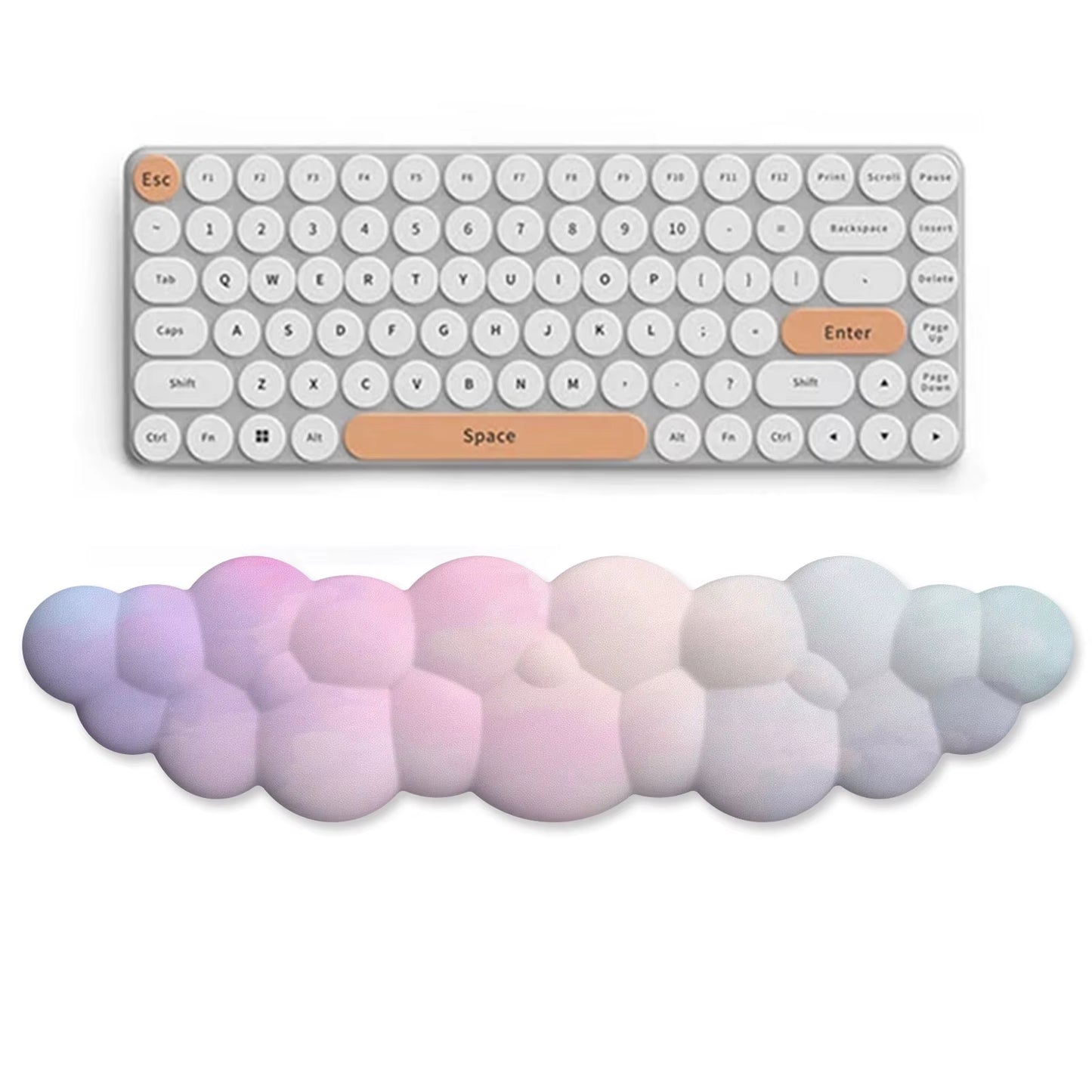 Cloud Wrist Rest Ergonomic Mousepad Keyboard Mouse Pad with Wrist Rest Non-Slip Pad for Home Office Accessories