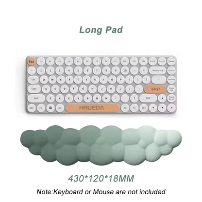Cloud Wrist Rest Ergonomic Mousepad Keyboard Mouse Pad with Wrist Rest Non-Slip Pad for Home Office Accessories