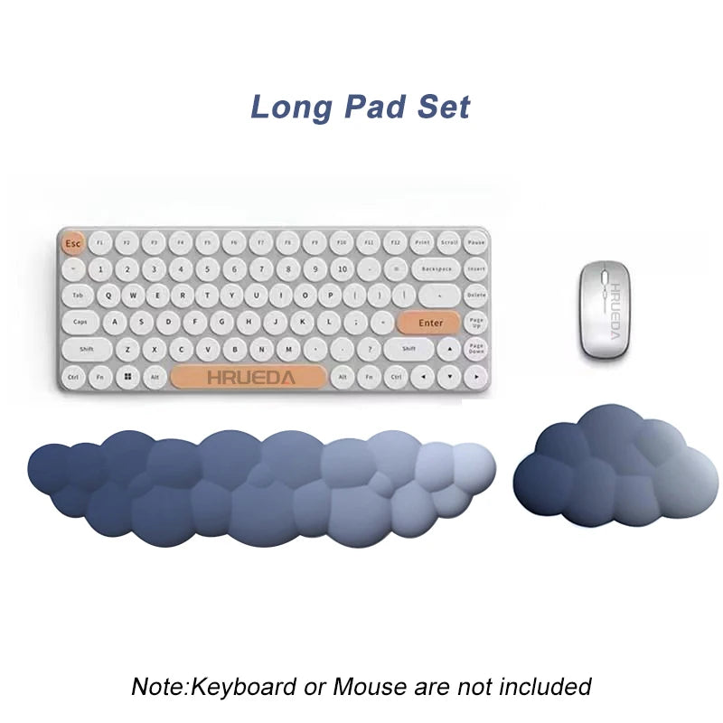 Cloud Wrist Rest Ergonomic Mousepad Keyboard Mouse Pad with Wrist Rest Non-Slip Pad for Home Office Accessories