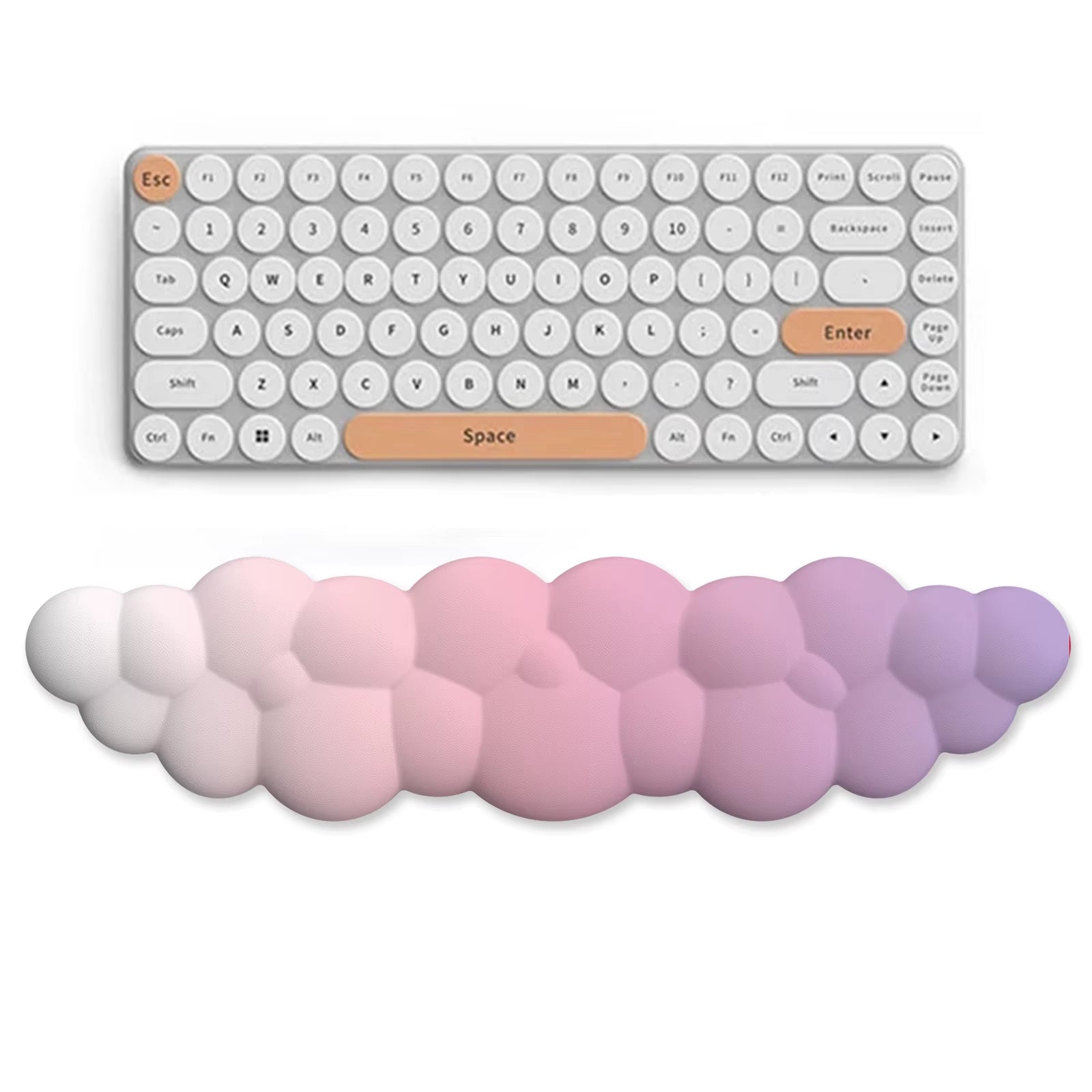 Cloud Wrist Rest Ergonomic Mousepad Keyboard Mouse Pad with Wrist Rest Non-Slip Pad for Home Office Accessories