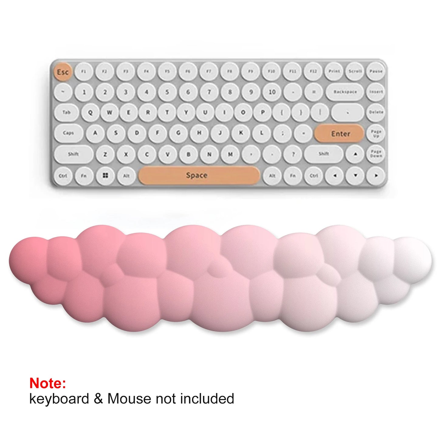 Cloud Wrist Rest Ergonomic Mousepad Keyboard Mouse Pad with Wrist Rest Non-Slip Pad for Home Office Accessories