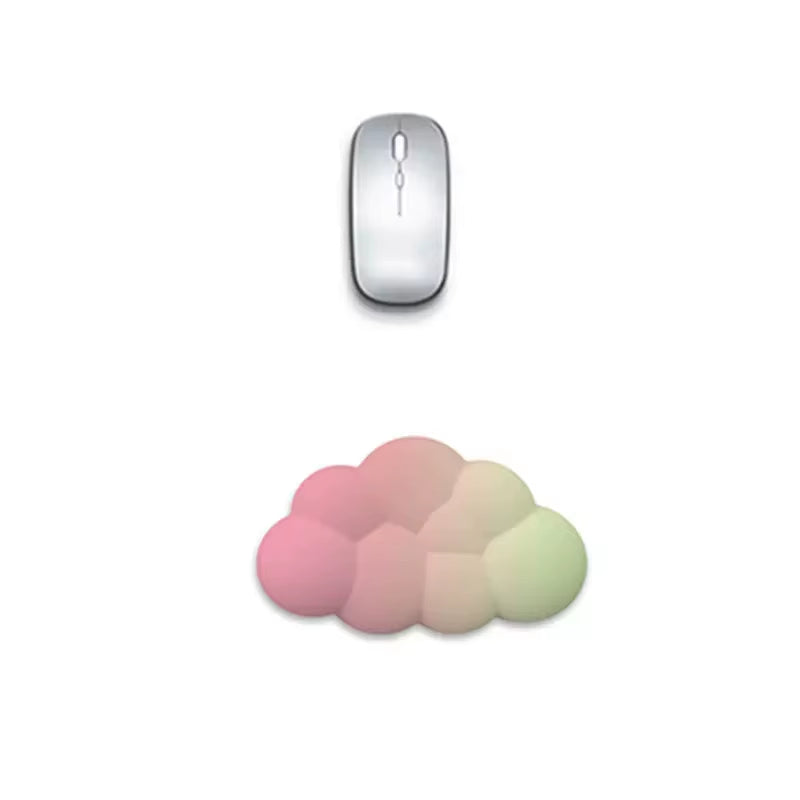 Cloud Wrist Rest Ergonomic Mousepad Keyboard Mouse Pad with Wrist Rest Non-Slip Pad for Home Office Accessories